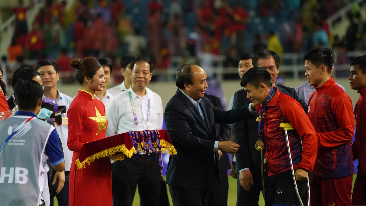 Xúc động Lễ trao huy chương Vàng cho đội tuyển U23 Việt Nam - ảnh 5